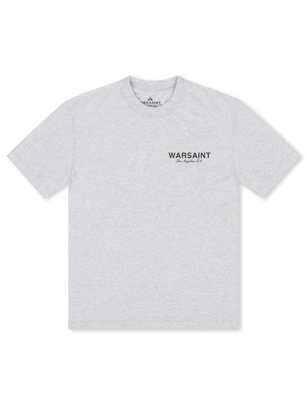 Warsaint Script Tee - Heather Grey