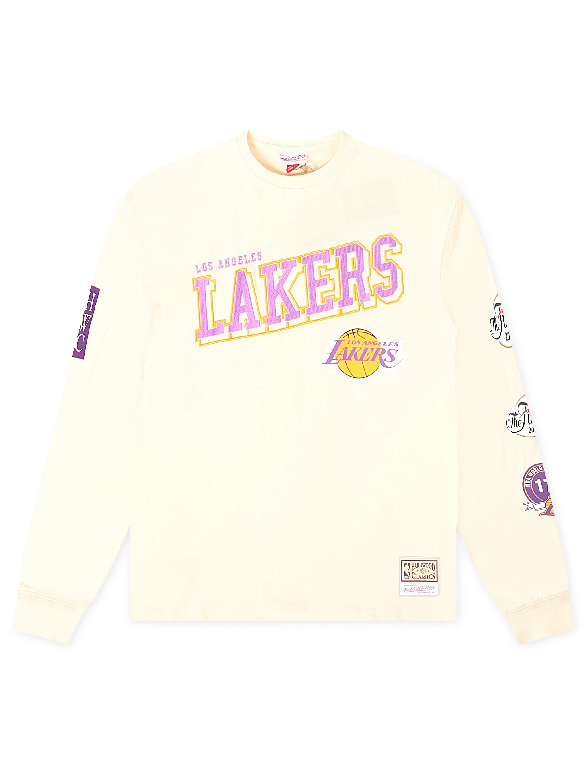 Mitchell & Ness Lakers Long Sleeve - Cream