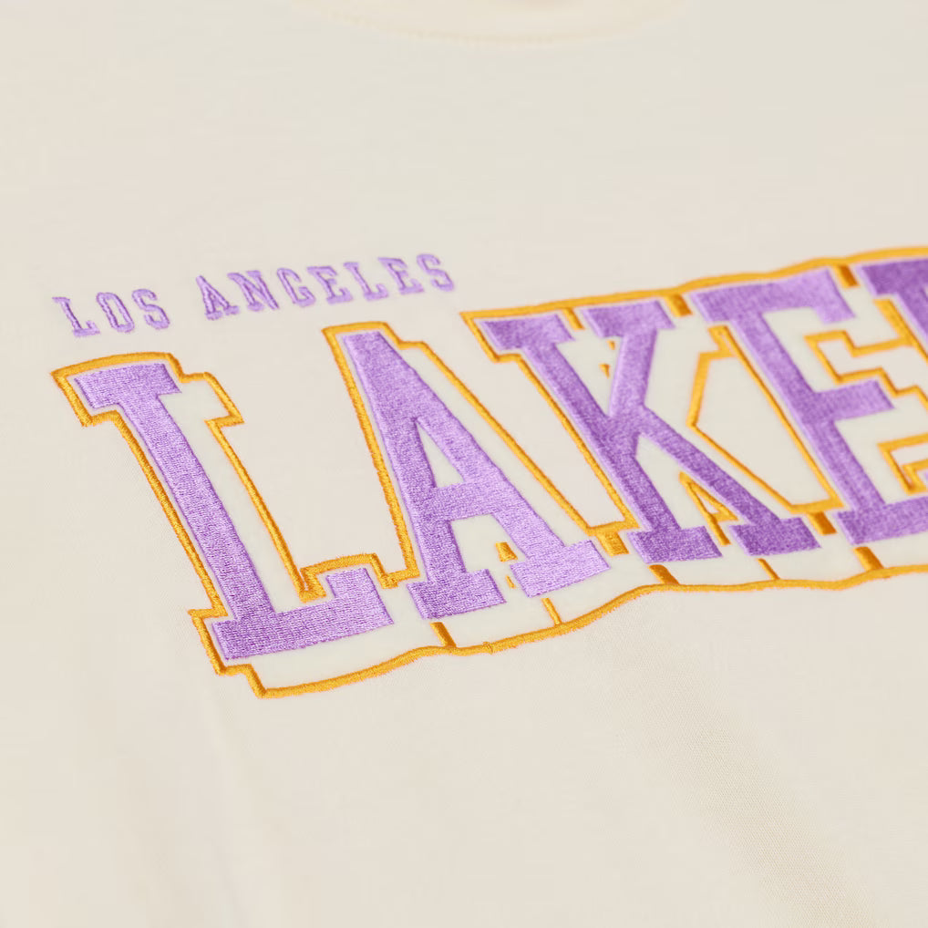 Mitchell & Ness Lakers Long Sleeve - Cream
