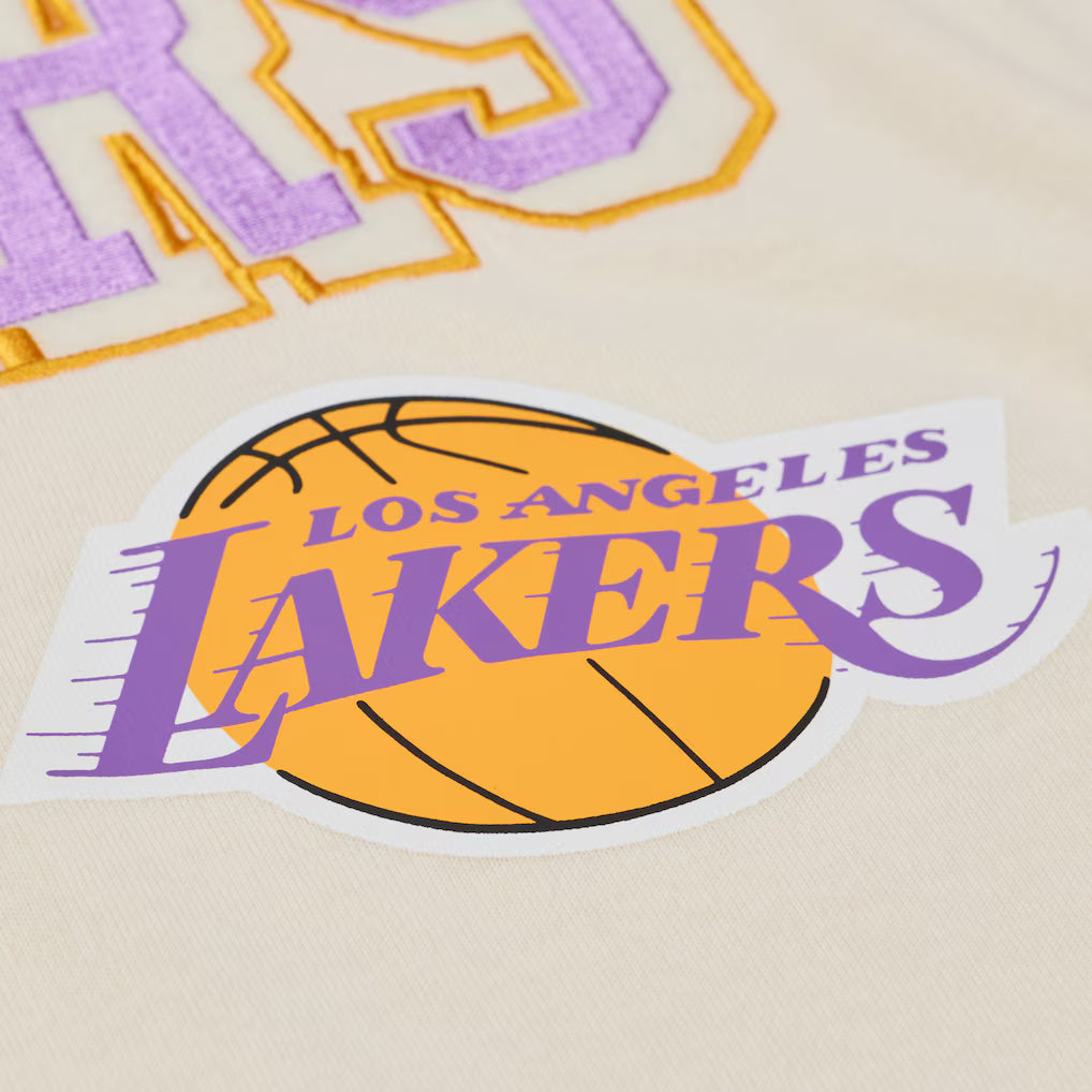 Mitchell & Ness Lakers Long Sleeve - Cream